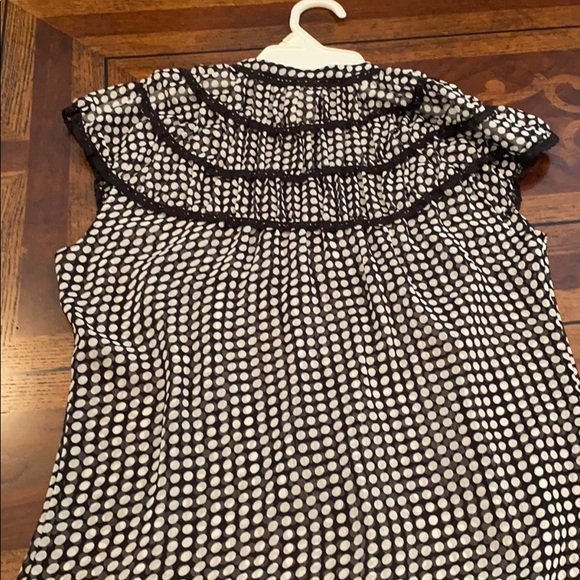 Max Studio Polka Dot Sleeveless Blouse - Picture 5 of 5